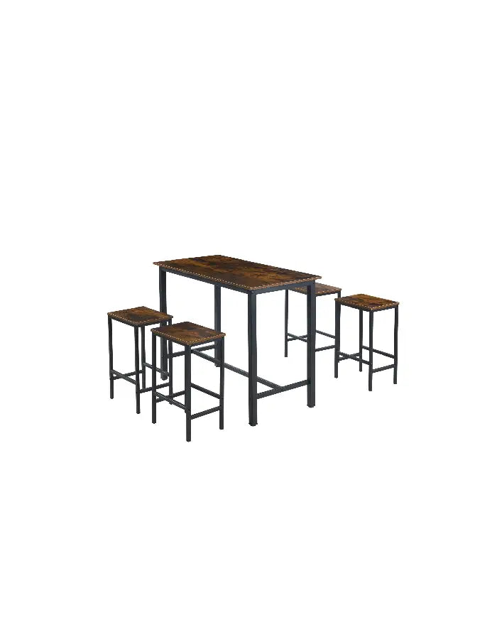 Set de comedor para cocina con pisos taburetes madera industrial