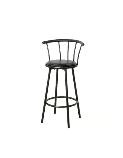 Silla de Bar Romana Giratoria Negra