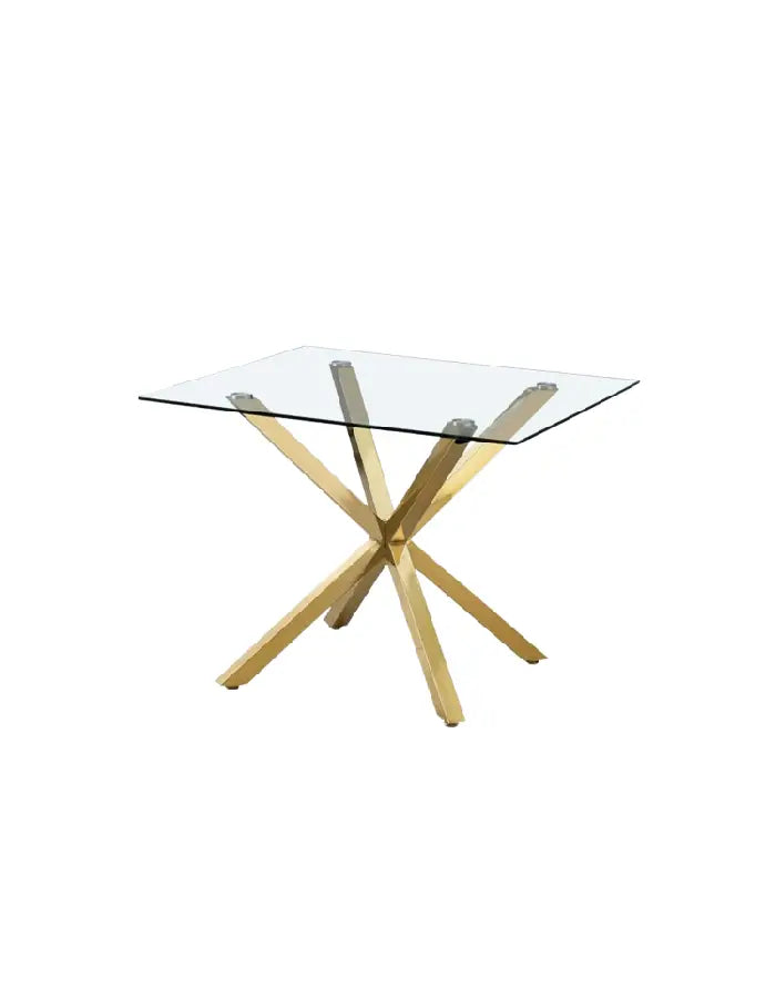 Mesa de Comedor Cross Oslo Gold Cuadrada