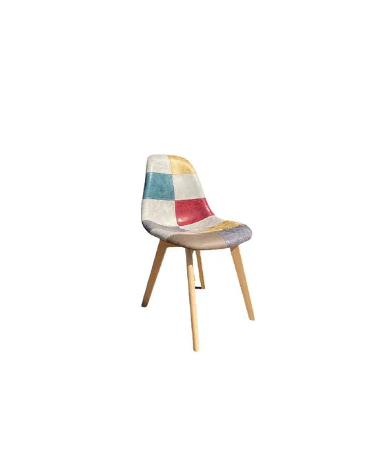 Silla Patchwork Da Vinci Patas de Madera