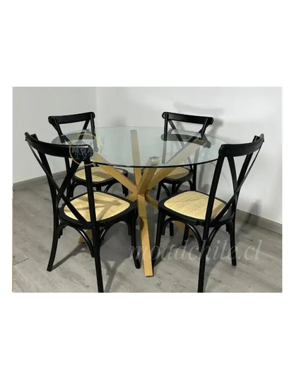 Comedor Crossback Manhattan para 4 personas