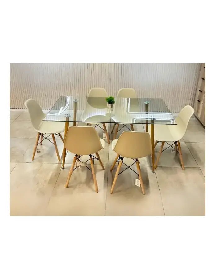 Comedor eames minimalista 6P