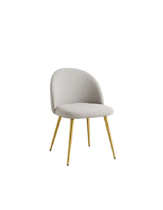 Silla Gabrielle Lino (patas doradas)