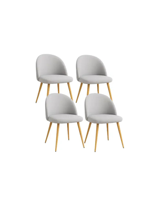 Pack 4 Sillas Gabrielle Lino (Patas Símil Madera)
