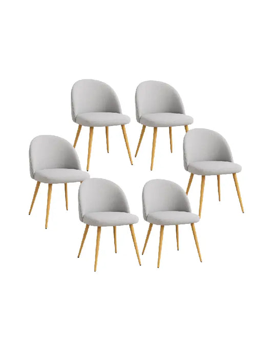 Pack 6 Sillas Gabrielle Lino (Patas Símil Madera)