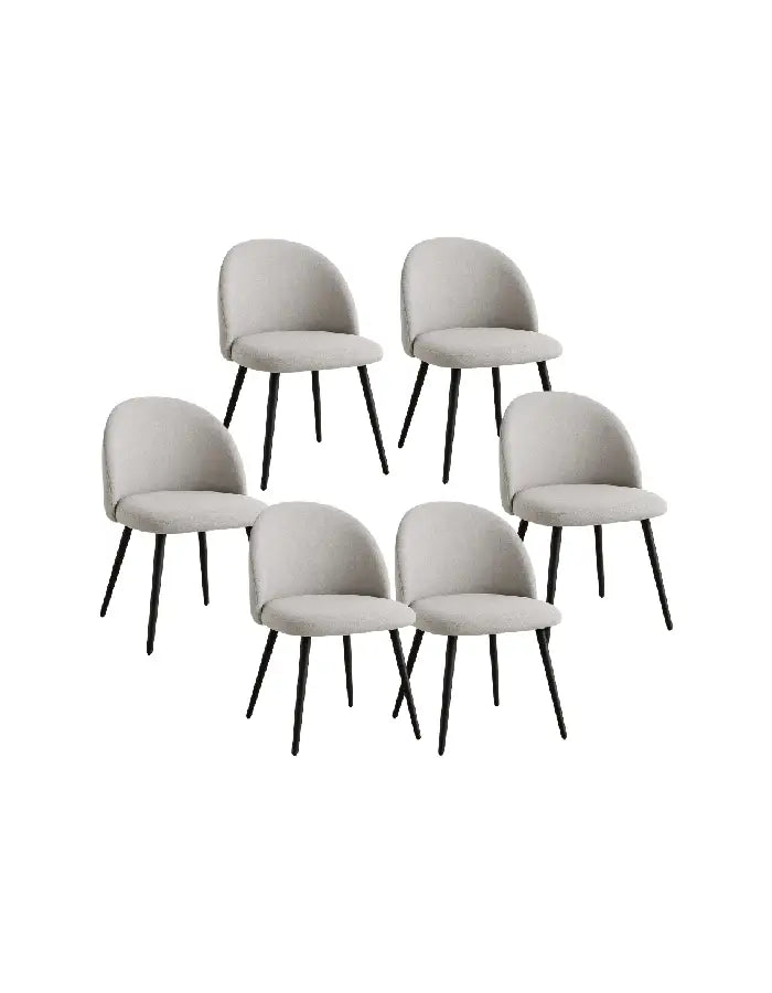 Pack 6 Sillas Gabrielle Lino (Pata Negra)