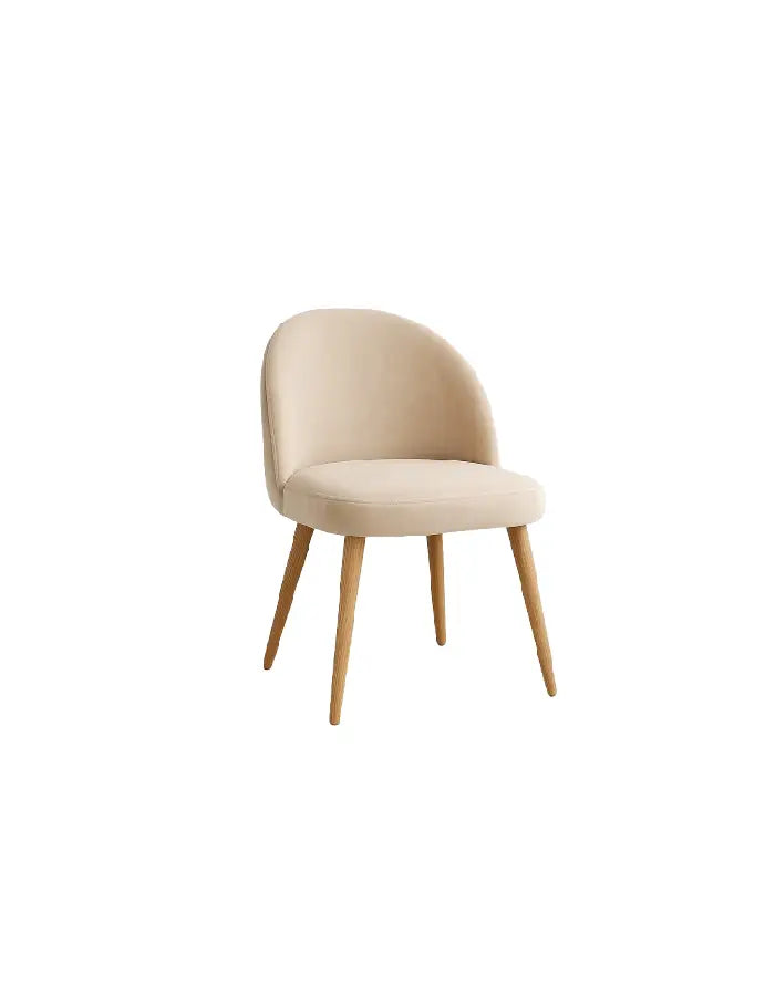 Silla Gabrielle Terciopelo liso (Patas simil Madera)