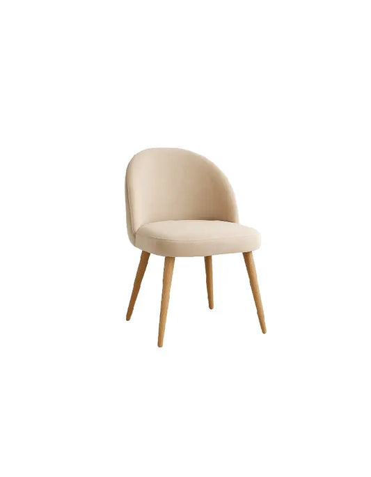 Silla Gabrielle Terciopelo liso (Patas simil Madera)