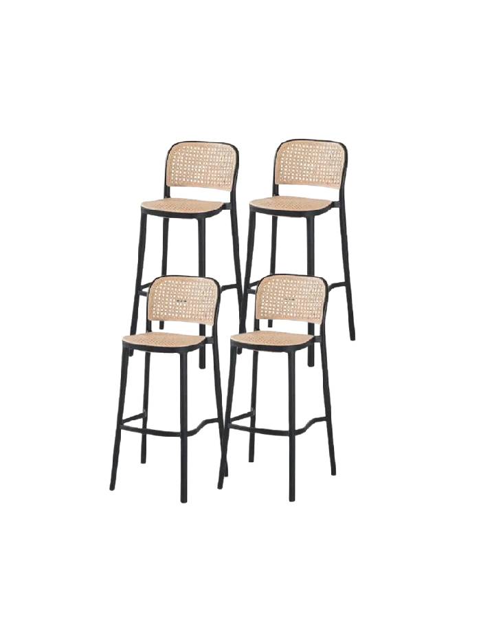 Pack 4 Taburetes Bar Delta (65cm)