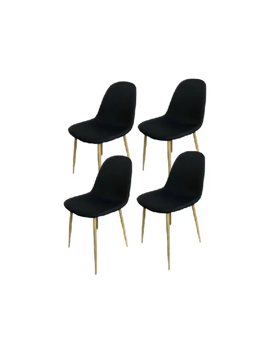 Pack 4 Sillas de comedor Paris Lino (Pata simil madera)