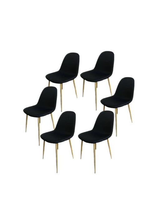 Pack 6 Sillas de comedor Paris Lino (Pata simil madera)