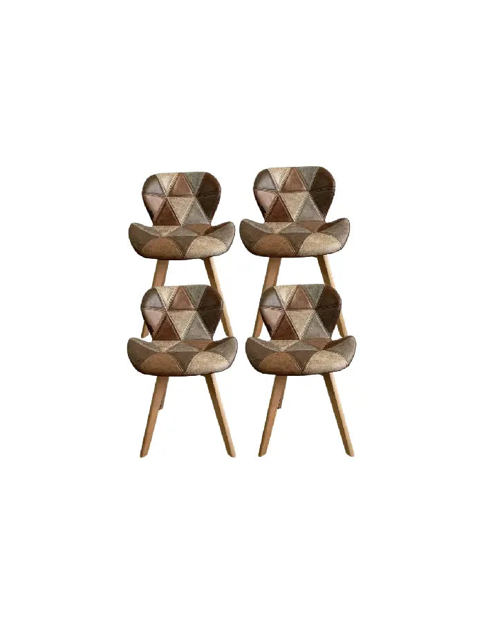 Pack 4 Sillas Mariposa Vintage Patchwork
