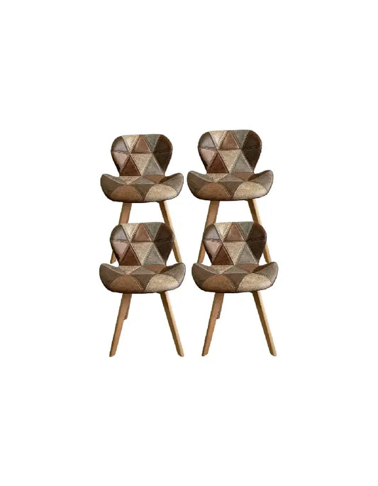 Pack 4 Sillas Mariposa Vintage Patchwork