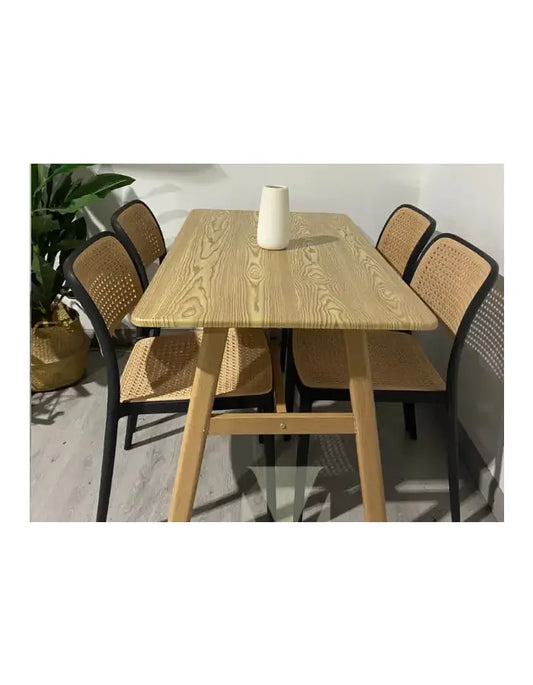 Comedor Rectangular Hoffman Wood 4p