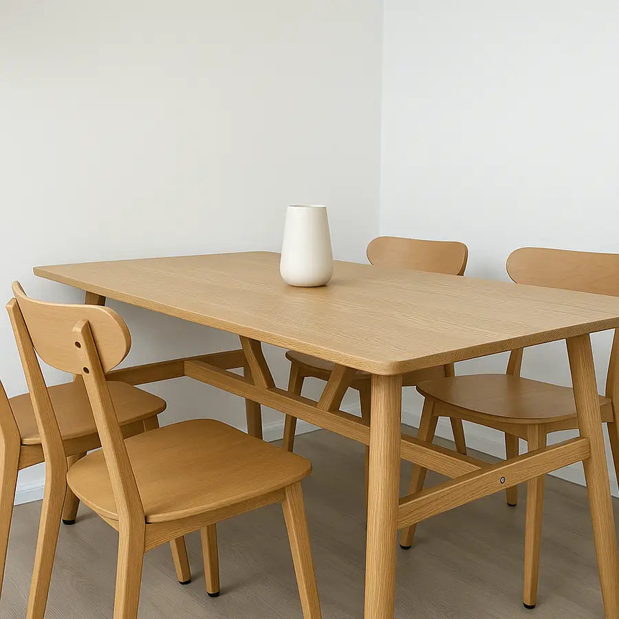 Comedor Rectangular Fresno Wood 4P