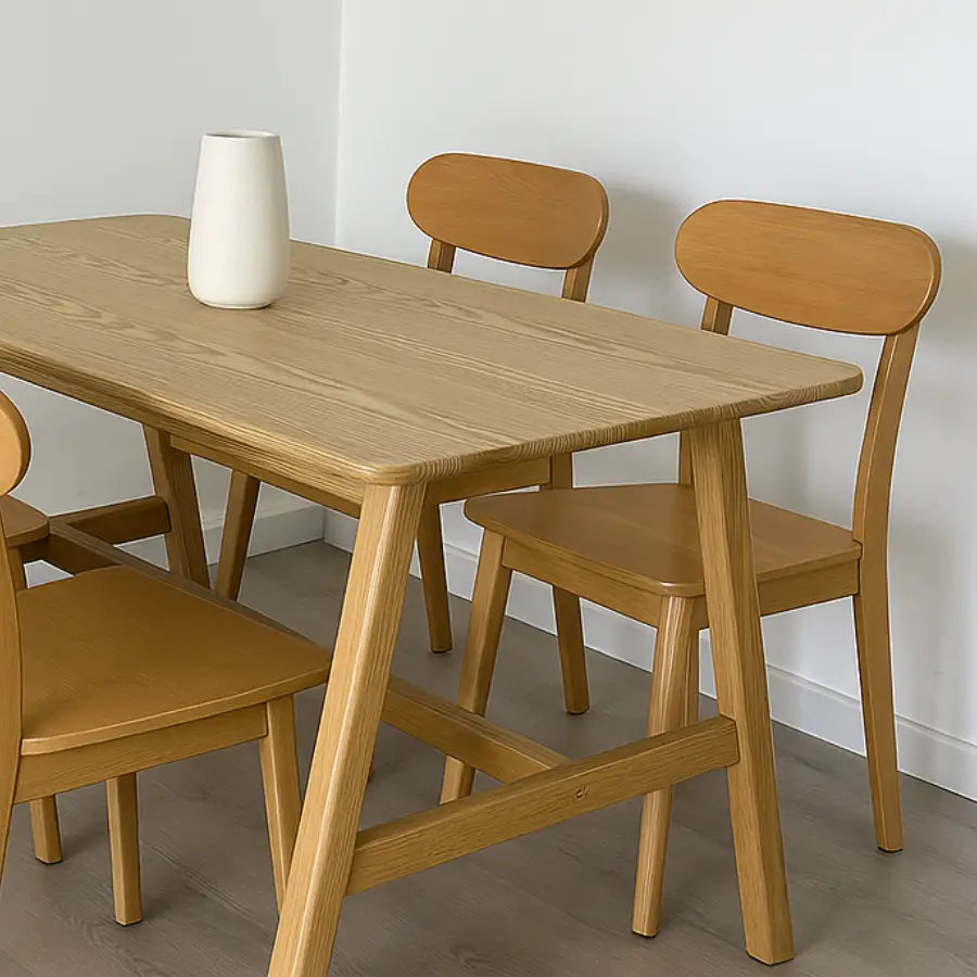Comedor Rectangular Fresno Wood 4P
