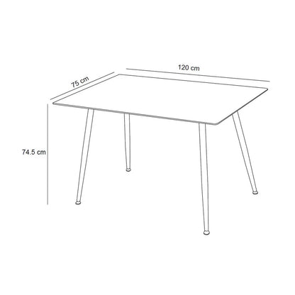 Mesa de Comedor Julen Wood 120cm