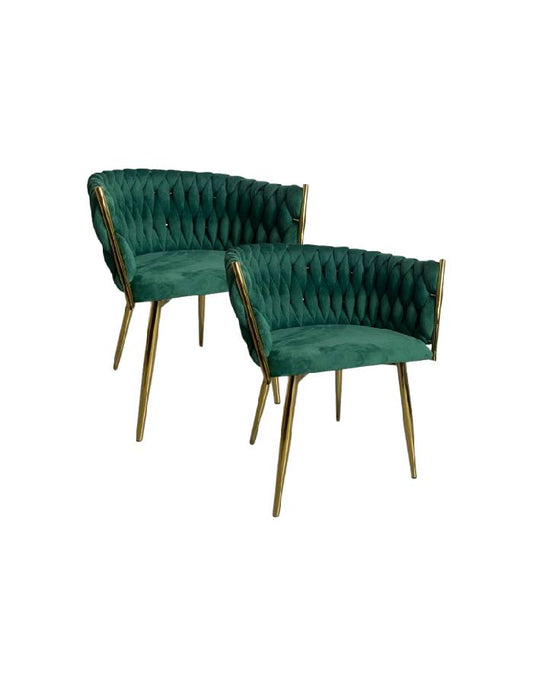 Pack 2 Sitiales Royal Queen Velvet Gold