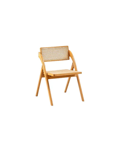 Silla Ambar Plegable de Madera Rattan Natural