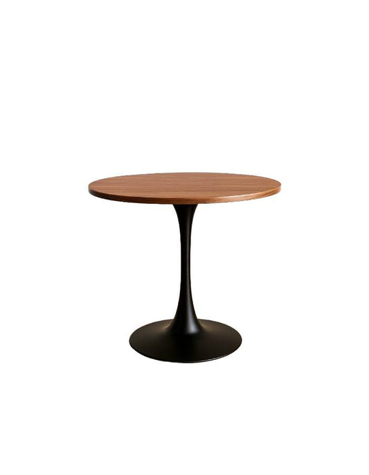 Mesa Tulip 80cm Walnut-Black