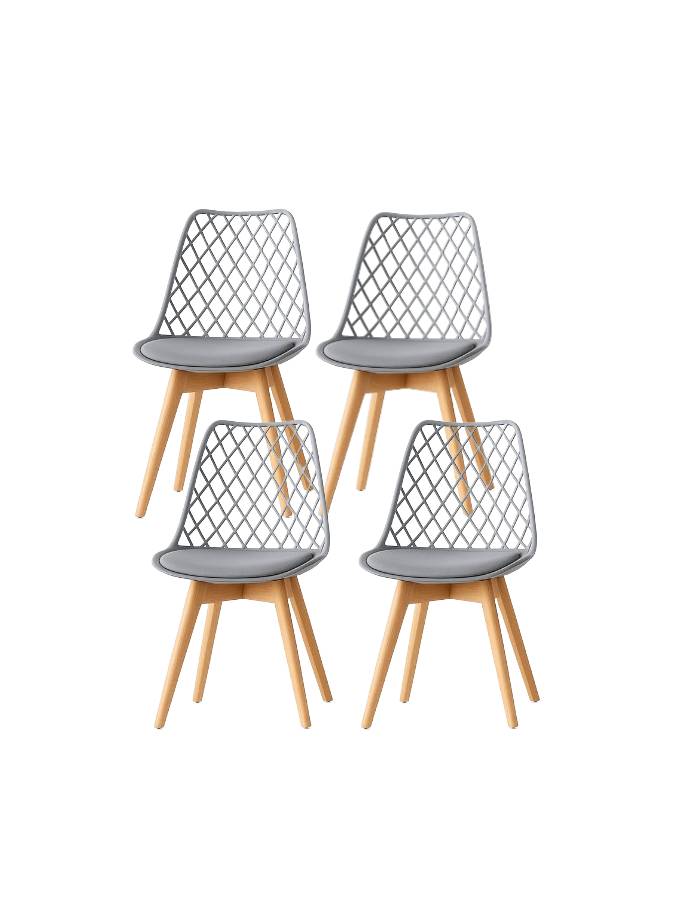 Pack 4 Sillas Tulip Mesh
