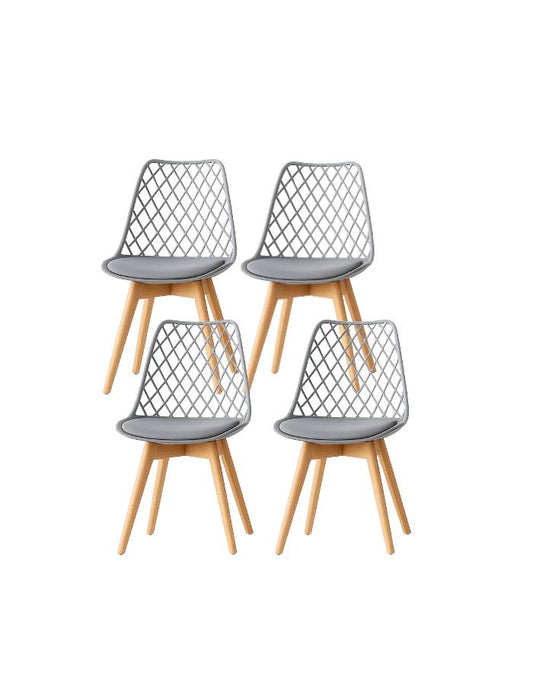 Pack 4 Sillas Tulip Mesh