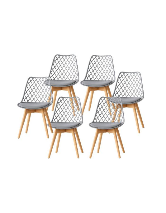 Pack 6 Sillas Tulip Mesh