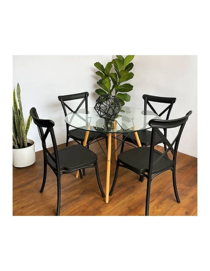 Comedor Redondo Brasil 100cm 4P