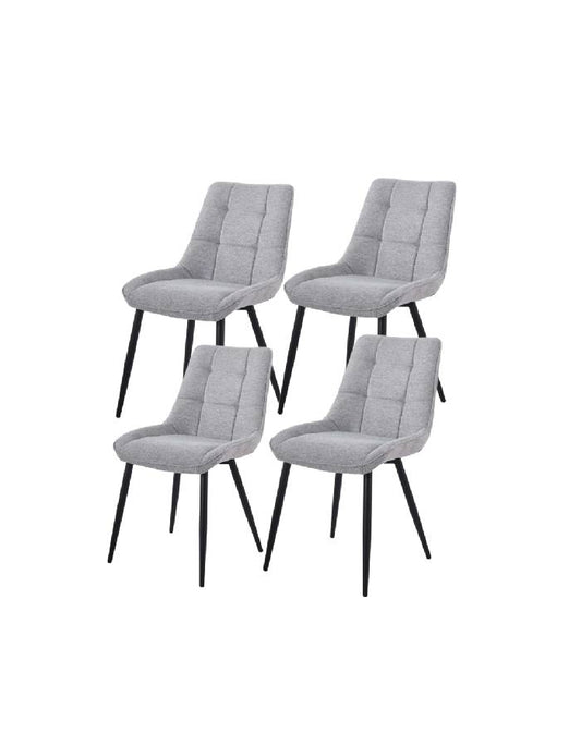 Pack 4 Sillas Arpi lino Patas Negras