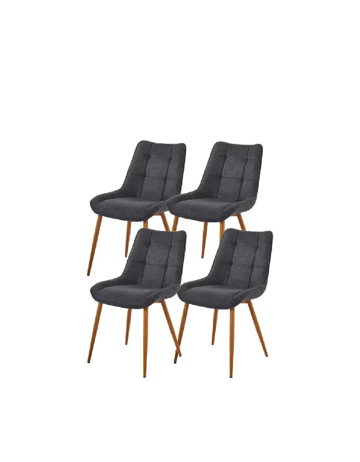 Pack 4 Sillas Arpi lino Patas Simil madera