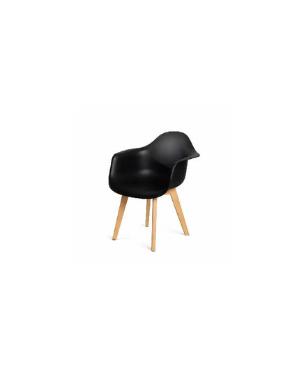 Butaca Eames con patas de Madera