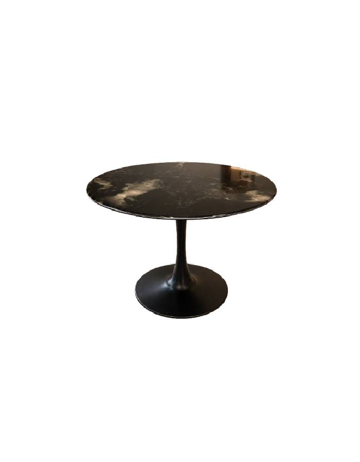 Mesa Tulip Stone Matizado 100cm