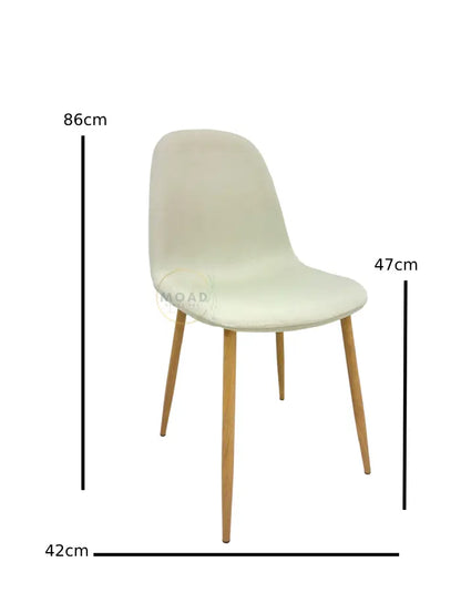 Silla de comedor Paris Lino (Pata simil madera)