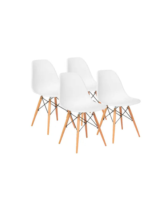 4X Silla Eames Clásica