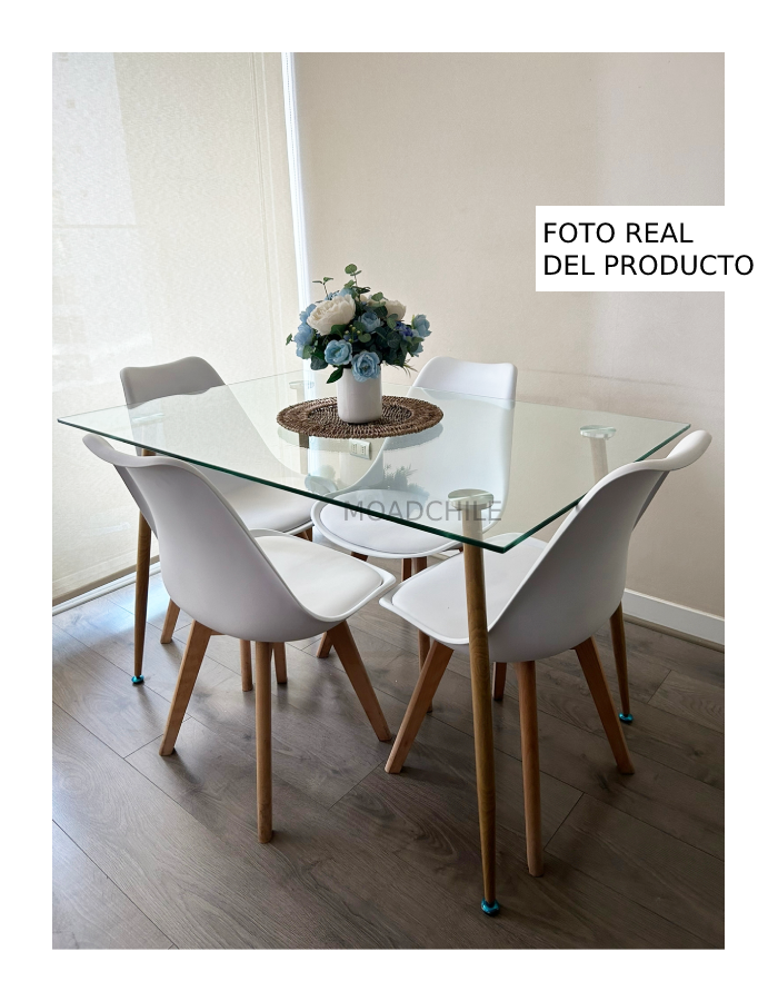 Comedor Minimalista Tulip 4P