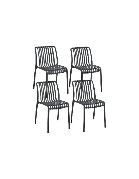 Pack 4 Sillas Terraza France Polipropileno
