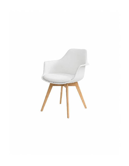 Butaca Eames con Cojin y patas de Madera