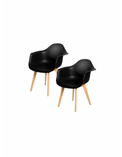 Pack 2 Butacas Eames con patas de Madera