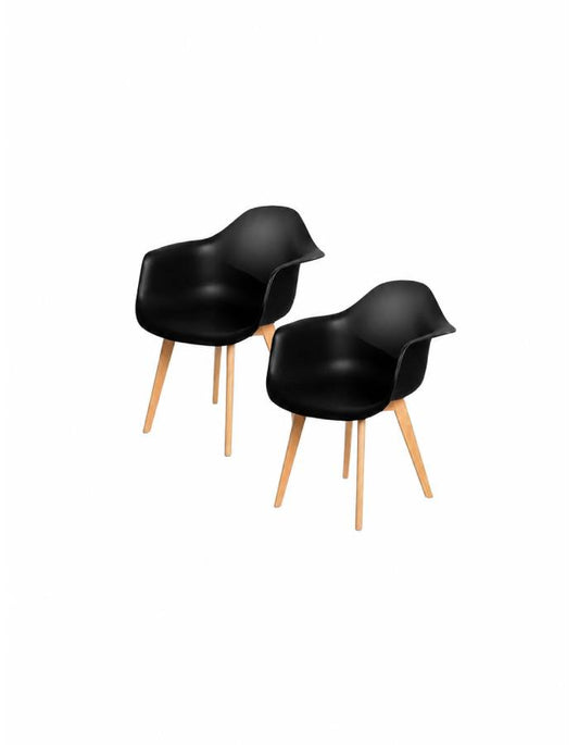 Pack 2 Butacas Eames con patas de Madera