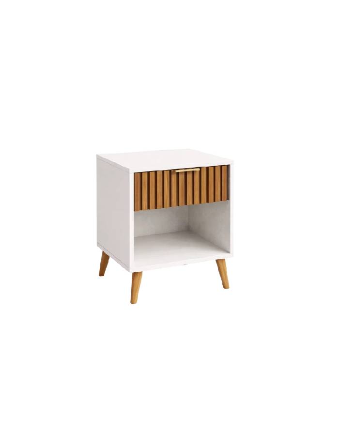 Velador Toulouse Blanco / Madera