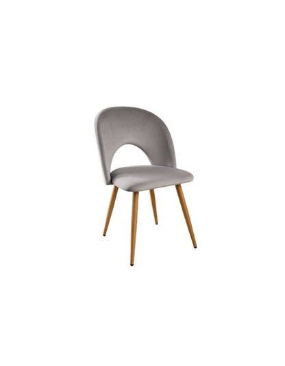 Silla de comedor en terciopelo Viena Patas Simil Madera