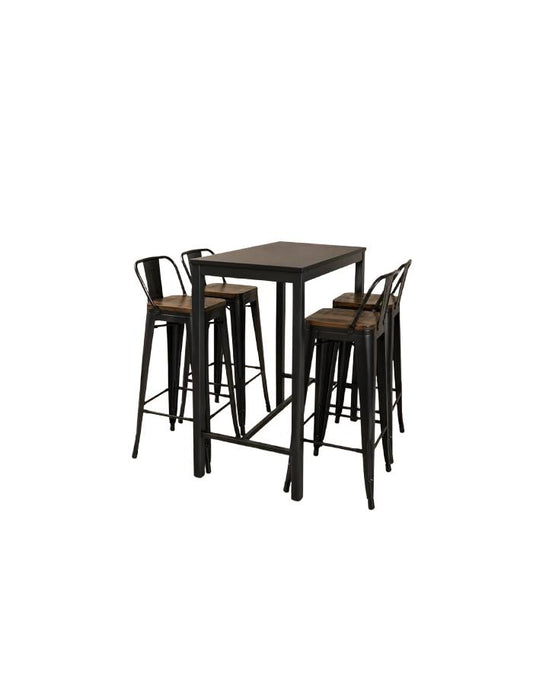 Comedor Alto estilo Bar Tolix Wood 4P