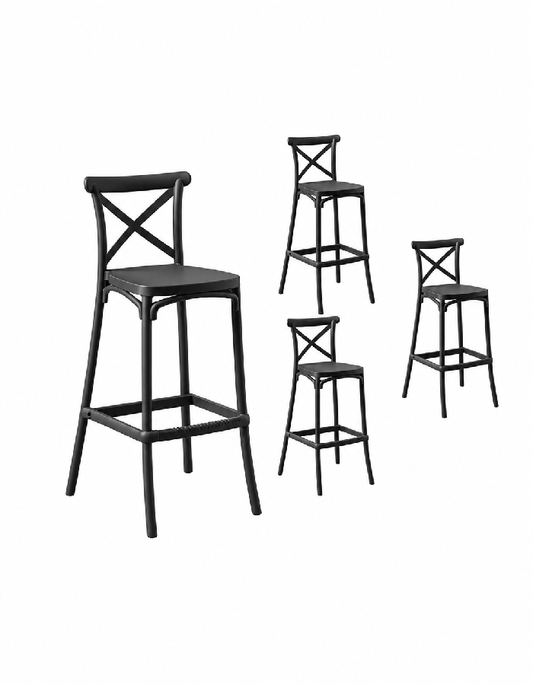 Pack de 4 Taburete Crossback (65cm)