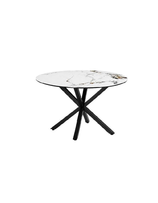 Mesa Cross Stone Black Redonda 100Cm