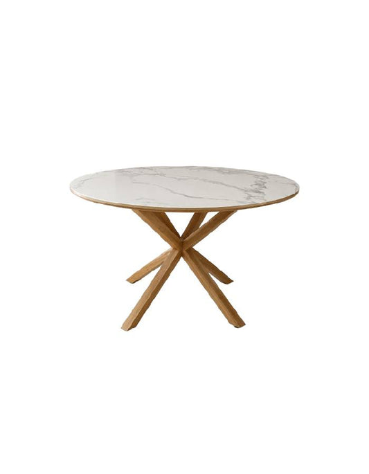 Mesa Cross Stone Wood Redonda 100 Cm