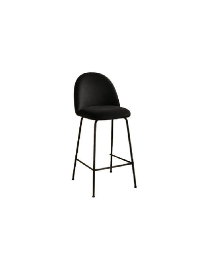 Taburete Tokio Felpa Black 66cm Diseño con rombo