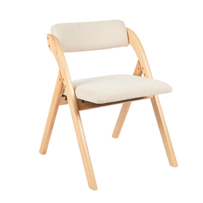 Silla Betlahem de madera plegable acolchada