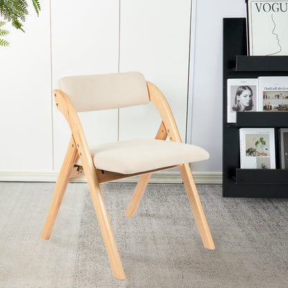 Silla Betlahem de madera plegable acolchada