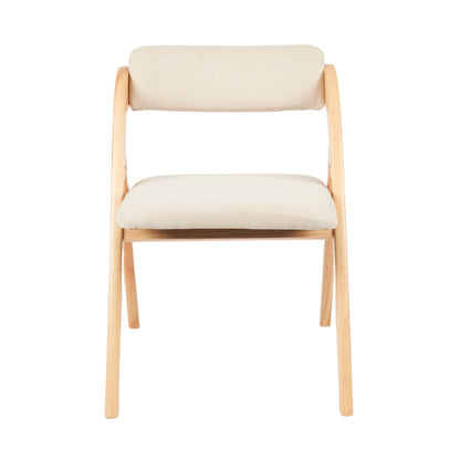 Silla Betlahem de madera plegable acolchada