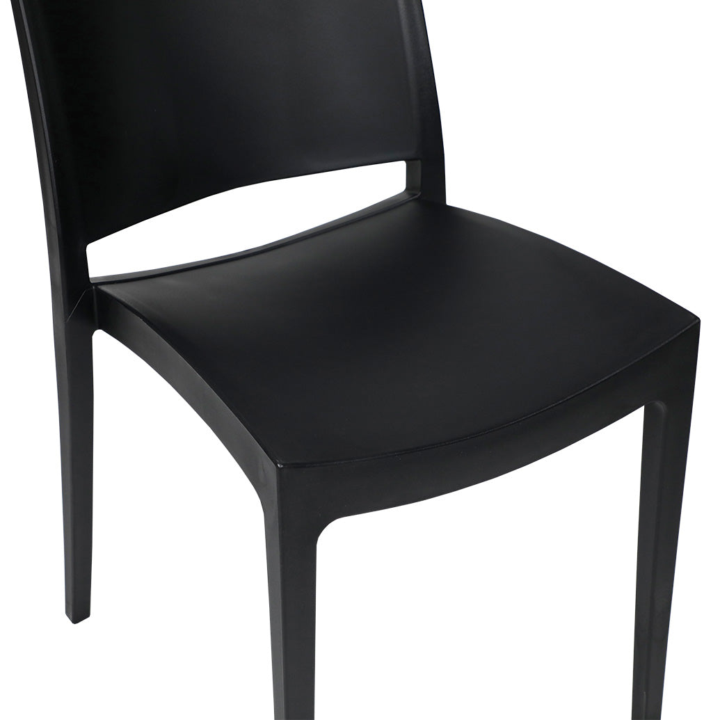 Pack 4 Sillas de Exterior Restaurant - Negra